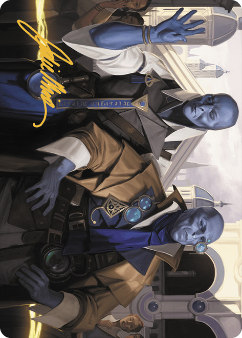 {Hotshot Investigators Art Card} (Signed)\nArt Series: Murders at Karlov Manor - Variants\nSingle\nMagic The Gathering