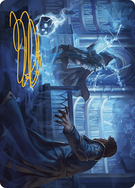 {Intrude on the Mind Art Card} (Signed)\nArt Series: Murders at Karlov Manor - Variants\nSingle\nMagic The Gathering
