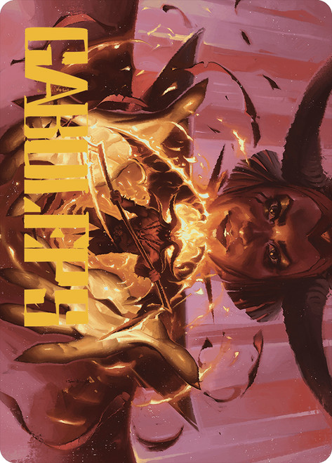 {Convenient Target Art Card} (Signed)\nArt Series: Murders at Karlov Manor - Variants\nSingle\nMagic The Gathering