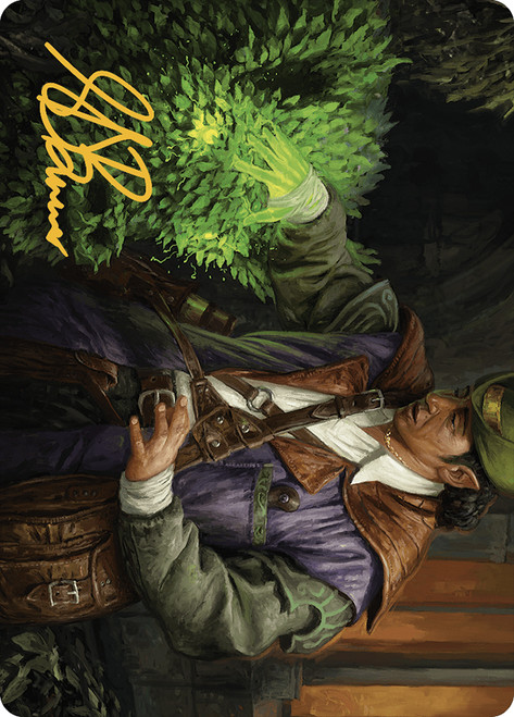 {Hedge Whisperer Art Card} (Signed)\nArt Series: Murders at Karlov Manor - Variants\nSingle\nMagic The Gathering