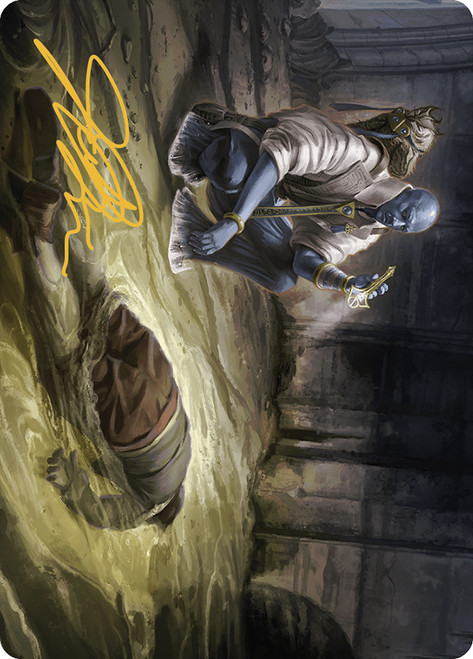 {Drag the Canal Art Card} (Signed)\nArt Series: Murders at Karlov Manor - Variants\nSingle\nMagic The Gathering