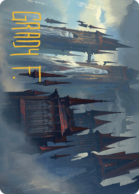 {Thundering Falls Art Card} (Signed)\nArt Series: Murders at Karlov Manor - Variants\nSingle\nMagic The Gathering