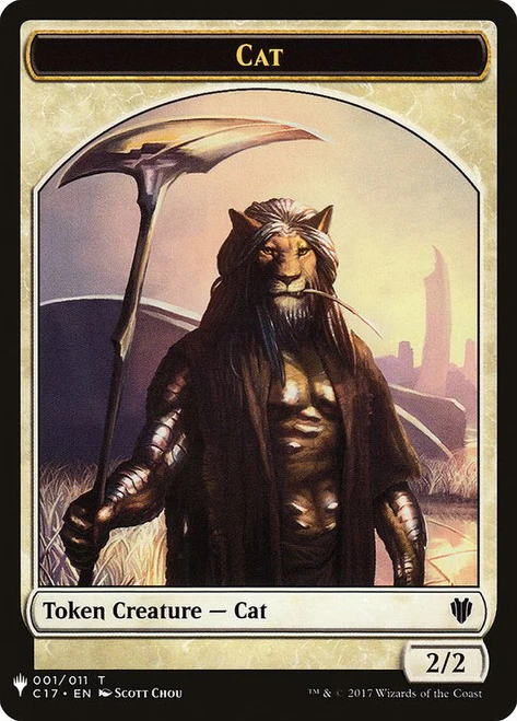 {Cat Token} (C17) // {Citizen Token}
Mystery Booster / The List
Single
Magic: The Gathering