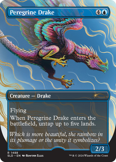 Peregrine Drake (Secret Lair) (Borderless)\nPromo: General\nSingle\nMagic The Gathering