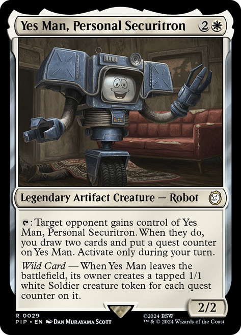 Yes Man, Personal Securitron\nFallout Commander\nSingle\nMagic The Gathering