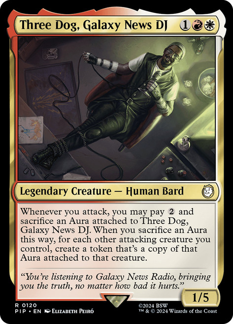Three Dog, Galaxy News DJ\nFallout Commander\nSingle\nMagic The Gathering