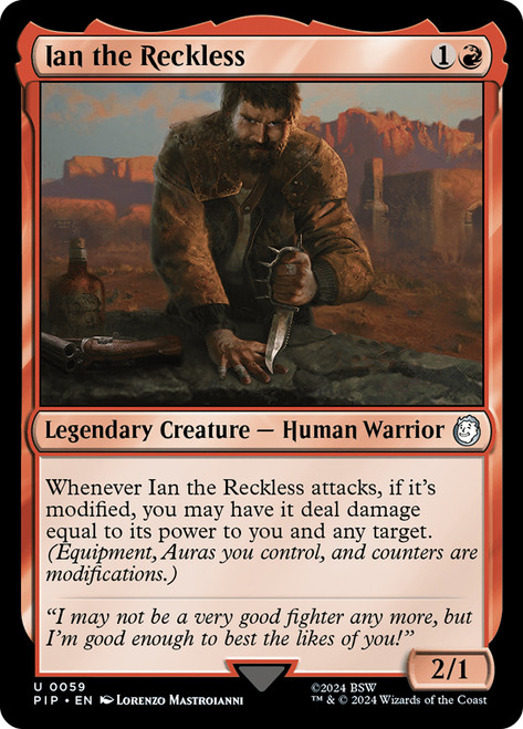 Ian the Reckless\nFallout Commander\nSingle\nMagic The Gathering
