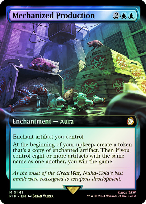Mechanized Production (Extended Art)\nFallout Commander - Variants\nSingle\nMagic The Gathering