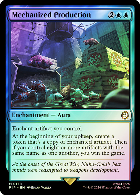 Mechanized Production (Surge Foil) | Fallout Commander