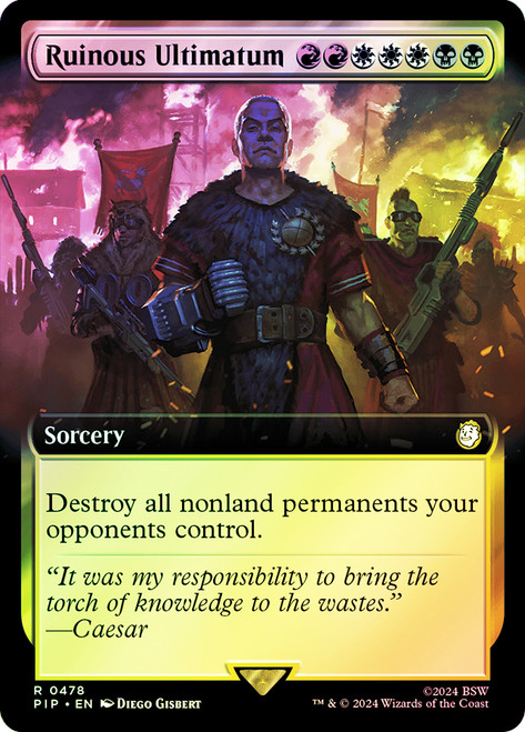 Ruinous Ultimatum (Extended Art)\nFallout Commander - Variants\nSingle\nMagic The Gathering