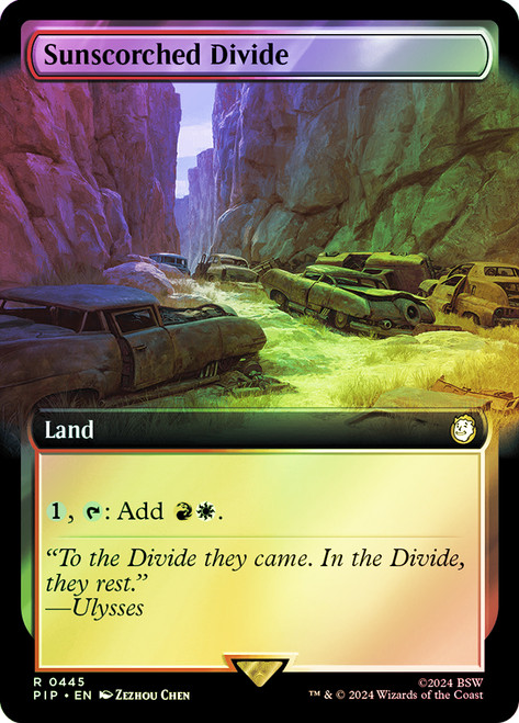 Sunscorched Divide (Extended Art)\nFallout Commander - Variants\nSingle\nMagic The Gathering