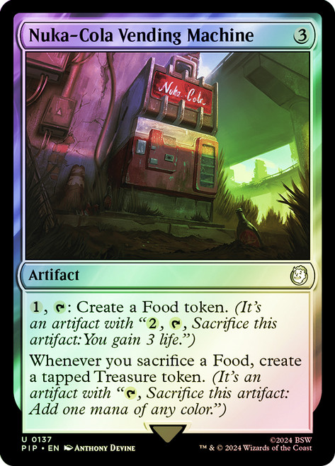 MTG ヌカコーラ自動販売機 サージFoil Fallout サージFOIL)ヌカコーラ自動販売機/Nuka-Cola Vending Machine