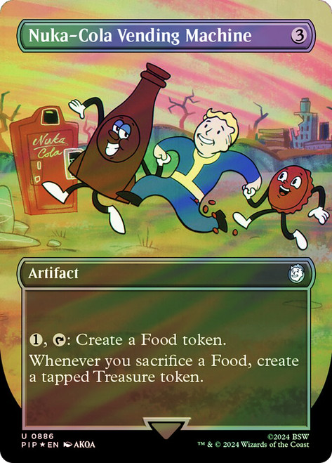 Nuka-Cola Vending Machine (Borderless) (Surge Foil)\nFallout Commander - Alternate Foil Variants\nSingle\nMagic The Gathering