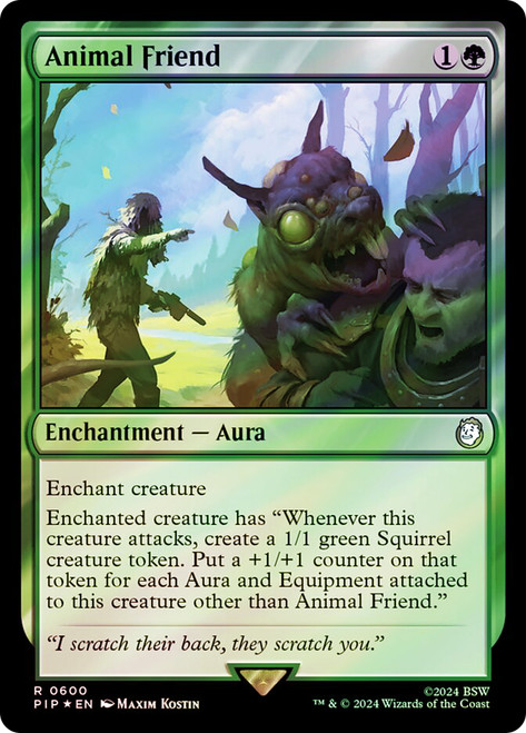 Animal Friend (Surge Foil)\nFallout Commander - Alternate Foil\nSingle\nMagic The Gathering