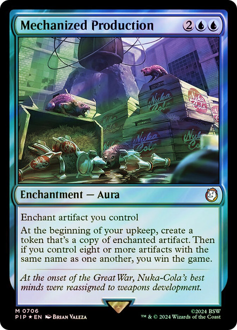 Mechanized Production (Surge Foil)\nFallout Commander - Alternate Foil\nSingle\nMagic The Gathering