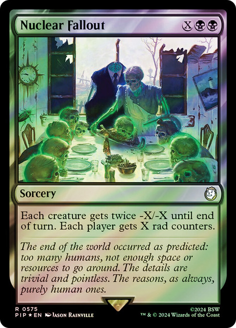 Nuclear Fallout (Surge Foil)\nFallout Commander - Alternate Foil\nSingle\nMagic The Gathering