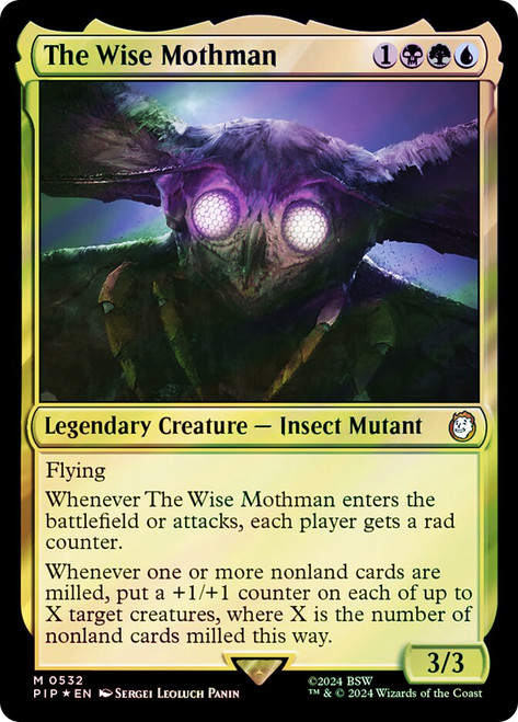 The Wise Mothman (Showcase) (Surge Foil) | Fallout Commander