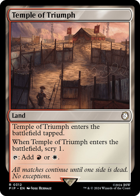 Temple of Triumph\nFallout Commander\nSingle\nMagic The Gathering