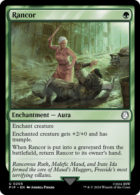 Rancor\nFallout Commander\nSingle\nMagic The Gathering