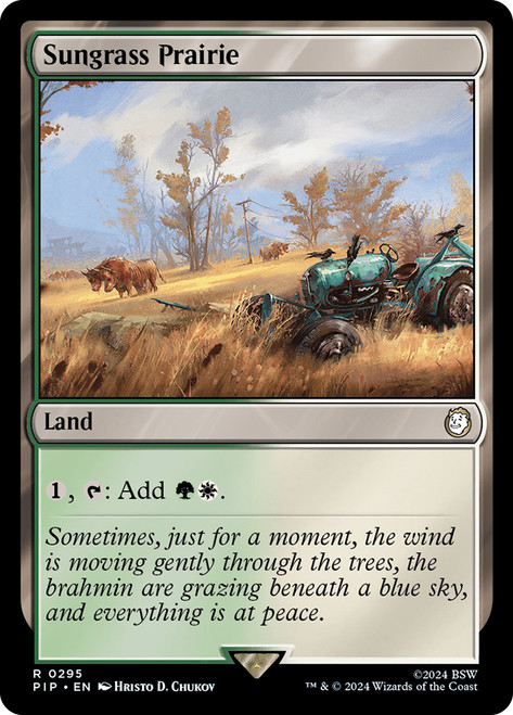 Sungrass Prairie\nFallout Commander\nSingle\nMagic The Gathering