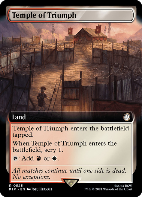 Temple of Triumph (Extended Art)\nFallout Commander - Variants\nSingle\nMagic The Gathering