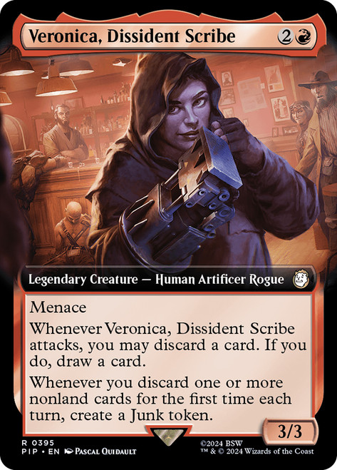 Veronica, Dissident Scribe (Extended Art)\nFallout Commander - Variants\nSingle\nMagic The Gathering