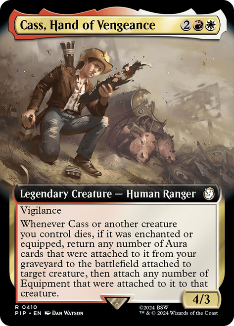 Cass, Hand of Vengeance (Extended Art)\nFallout Commander - Variants\nSingle\nMagic The Gathering