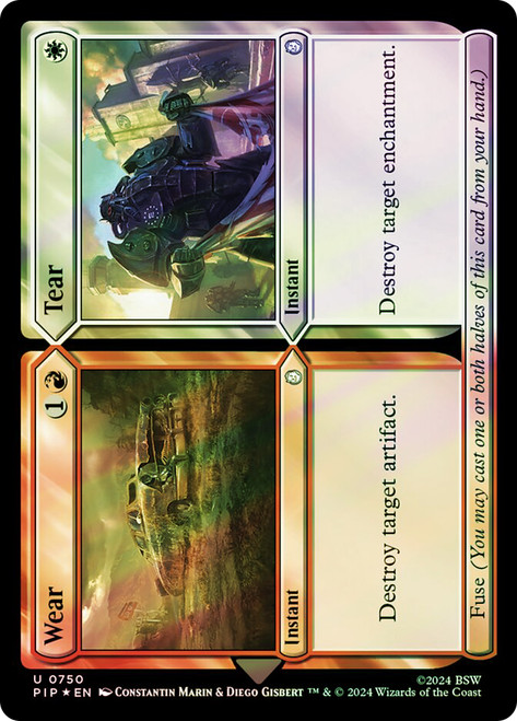 Wear // Tear (Surge Foil)\nFallout Commander - Alternate Foil\nSingle\nMagic The Gathering