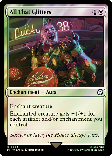All That Glitters (Surge Foil)\nFallout Commander - Alternate Foil\nSingle\nMagic The Gathering