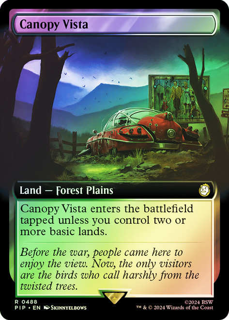 Canopy Vista (Extended Art)\nFallout Commander - Variants\nSingle\nMagic The Gathering