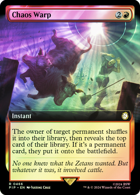 Chaos Warp (Extended Art)\nFallout Commander - Variants\nSingle\nMagic The Gathering