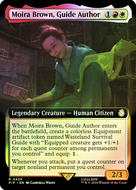Moira Brown, Guide Author (Extended Art)\nFallout Commander - Variants\nSingle\nMagic The Gathering