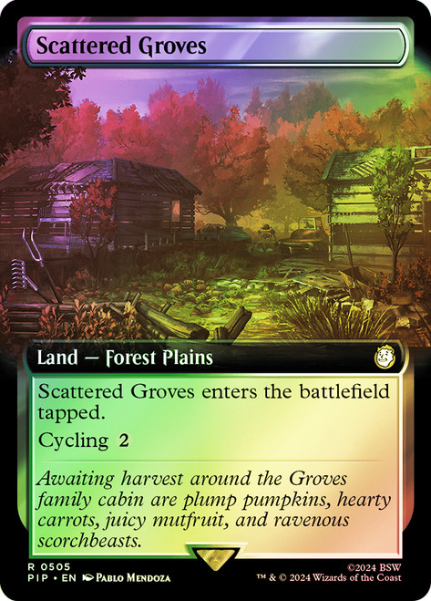 Scattered Groves (Extended Art)\nFallout Commander - Variants\nSingle\nMagic The Gathering