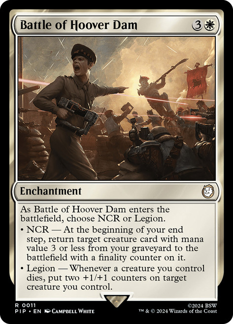 Battle of Hoover Dam\nFallout Commander\nSingle\nMagic The Gathering