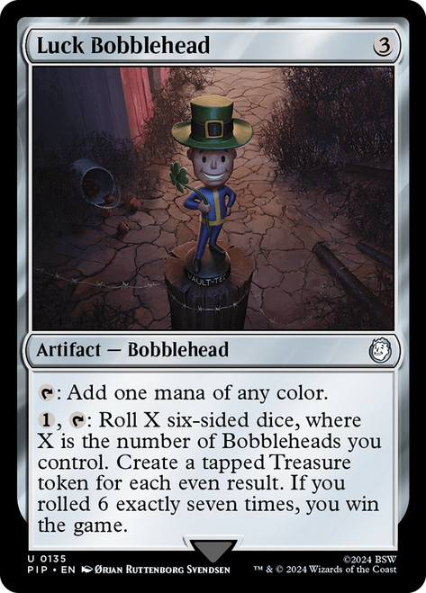 Luck Bobblehead\nFallout Commander\nSingle\nMagic The Gathering