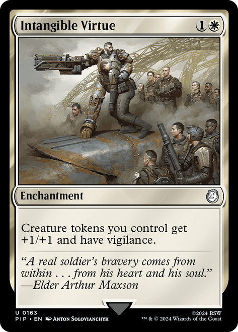 Intangible Virtue\nFallout Commander\nSingle\nMagic The Gathering