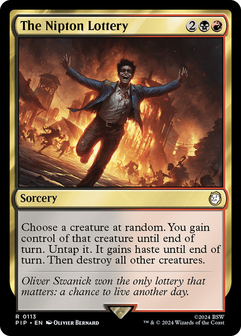 The Nipton Lottery\nFallout Commander\nSingle\nMagic The Gathering