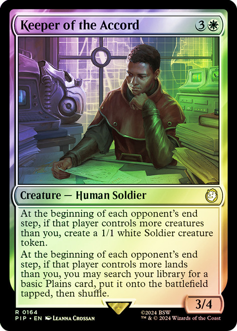 Keeper of the Accord\nFallout Commander\nSingle\nMagic The Gathering