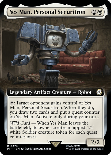 Yes Man, Personal Securitron (Extended Art)\nFallout Commander - Variants\nSingle\nMagic The Gathering