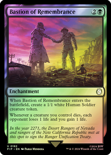 Bastion of Remembrance\nFallout Commander\nSingle\nMagic The Gathering