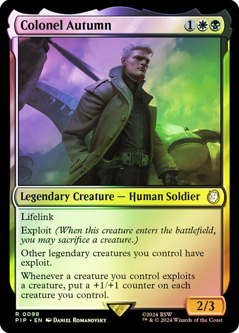 Colonel Autumn\nFallout Commander\nSingle\nMagic The Gathering