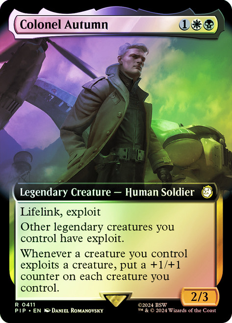 Colonel Autumn (Extended Art)\nFallout Commander - Variants\nSingle\nMagic The Gathering
