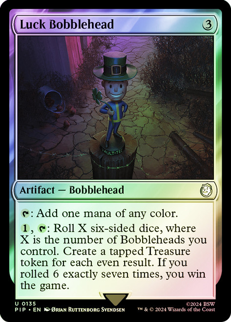 Luck Bobblehead\nFallout Commander\nSingle\nMagic The Gathering