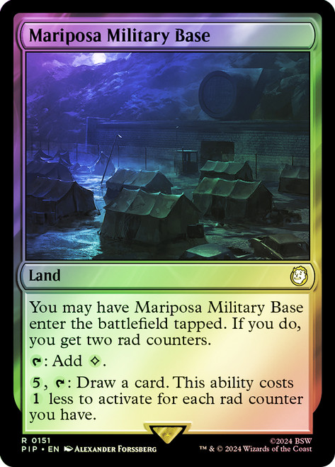 Mariposa Military Base\nFallout Commander\nSingle\nMagic The Gathering