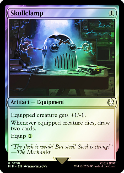 Skullclamp\nFallout Commander\nSingle\nMagic The Gathering