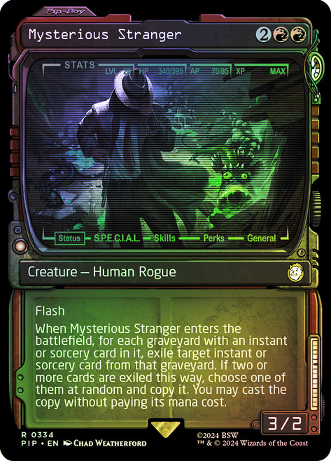Mysterious Stranger (Showcase)\nFallout Commander - Variants\nSingle\nMagic The Gathering