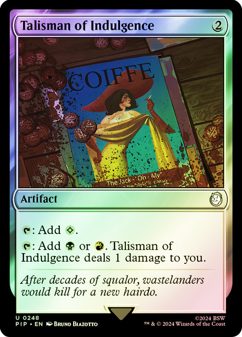 Talisman of Indulgence\nFallout Commander\nSingle\nMagic The Gathering