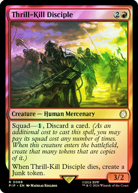 Thrill-Kill Disciple\nFallout Commander\nSingle\nMagic The Gathering