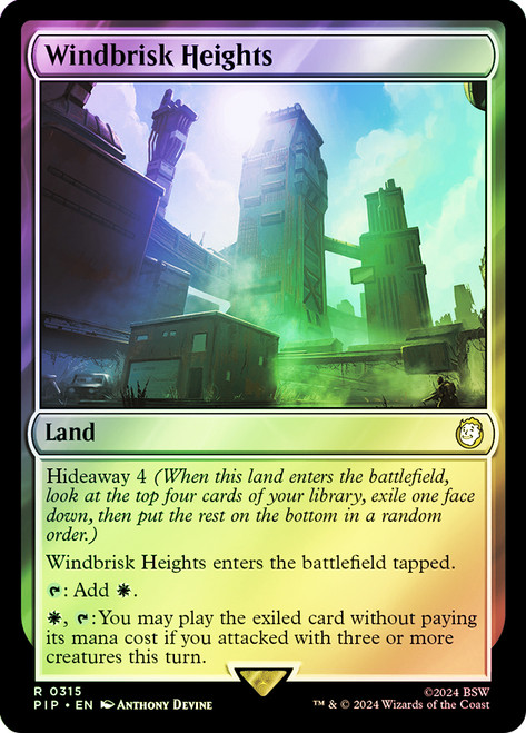 Windbrisk Heights\nFallout Commander\nSingle\nMagic The Gathering