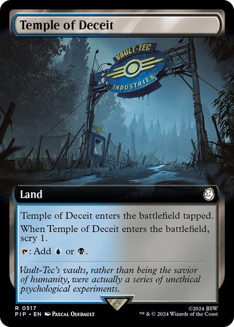 Temple of Deceit (Extended Art)\nFallout Commander - Variants\nSingle\nMagic The Gathering